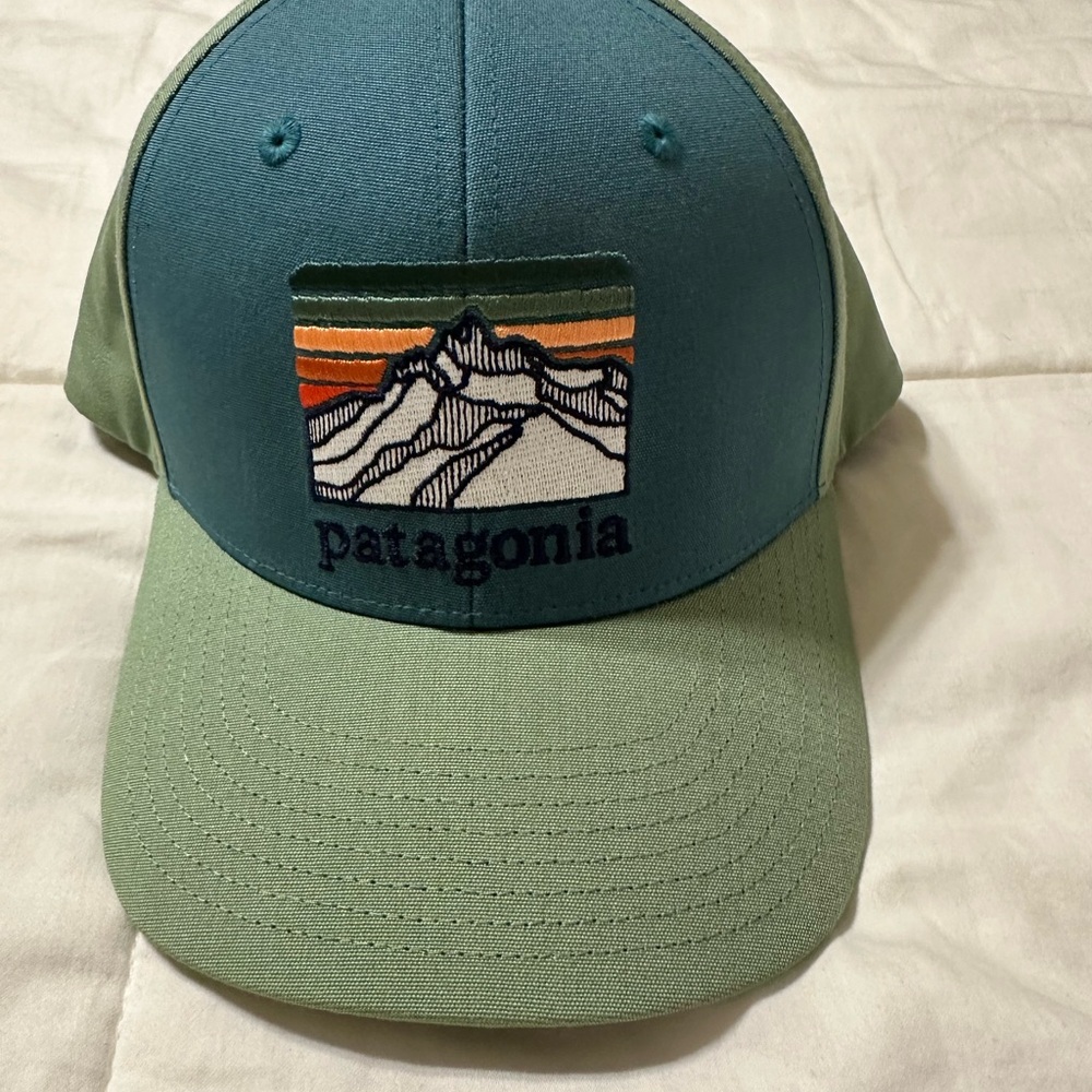 Patagonia Olive and Teal Hat